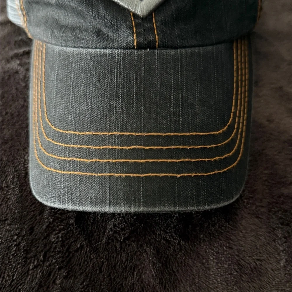 Scentlok Washed Logo Velcro Closure Hat Gray/Orange